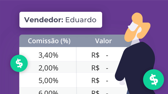 Planilha para controle de comissões